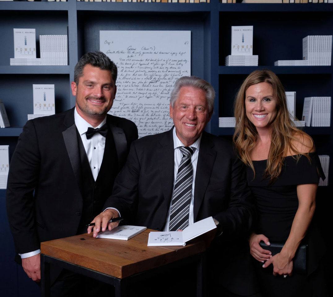 Brad and Cindy Stevens with John Maxwell